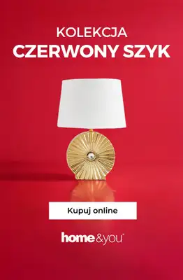 home&you - gazetka promocyjna Kolekcja: czerwony szyk od soboty 24.01 do niedzieli 01.02