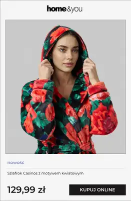 home&you - gazetka promocyjna Kolekcja: czerwony szyk od soboty 24.01 do niedzieli 01.02 - strona 8