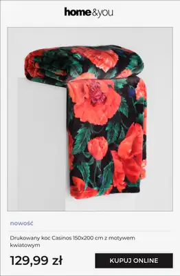 home&you - gazetka promocyjna Kolekcja: czerwony szyk od soboty 24.01 do niedzieli 01.02 - strona 10