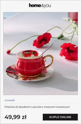 home&you - gazetka promocyjna Kolekcja: czerwony szyk od soboty 24.01 do niedzieli 01.02 - strona 12