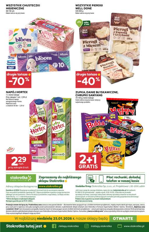 Stokrotka - gazetka promocyjna Gazetka od niedzieli od niedzieli 25.01 do środy 28.01 - strona 2