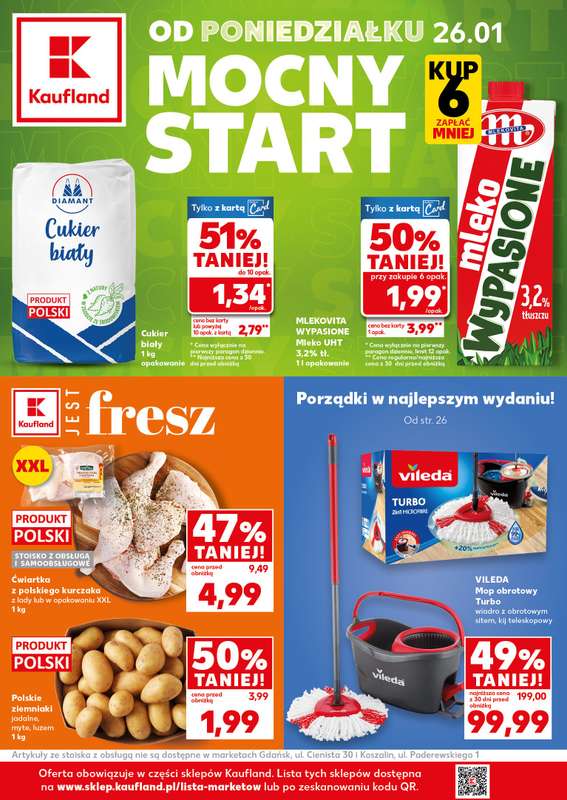 Kaufland - gazetka promocyjna Mocny Start od poniedziałku 26.01 do środy 28.01