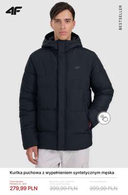 Kurtka puchowa z wypełnieniem syntetycznym męska
