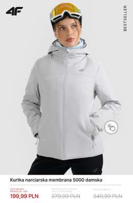 Kurtka narciarska membrana 5000 damska