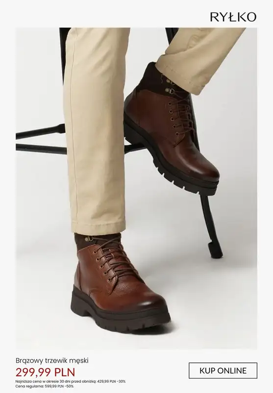 Ryłko - gazetka promocyjna Męskie obuwie NA CHŁÓD - promocje! od niedzieli 25.01  - strona 9