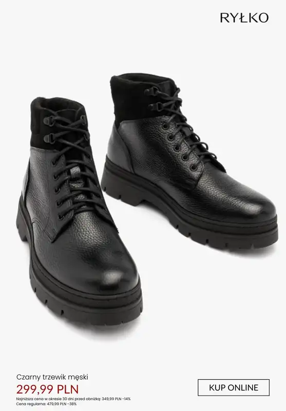 Ryłko - gazetka promocyjna Męskie obuwie NA CHŁÓD - promocje! od niedzieli 25.01  - strona 10