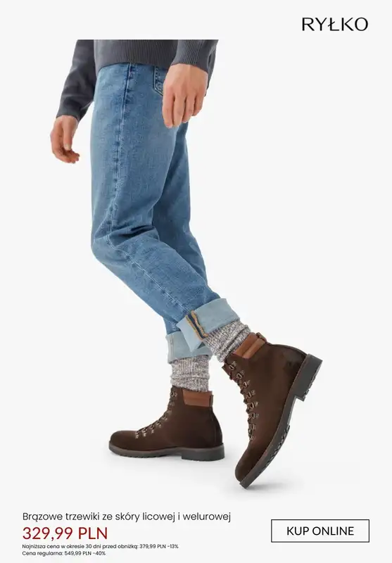 Ryłko - gazetka promocyjna Męskie obuwie NA CHŁÓD - promocje! od niedzieli 25.01  - strona 4