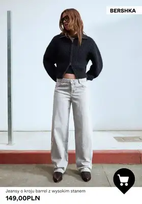 Bershka - gazetka promocyjna Damskie jeansy o kroju barrel od piątku 23.01  - strona 8