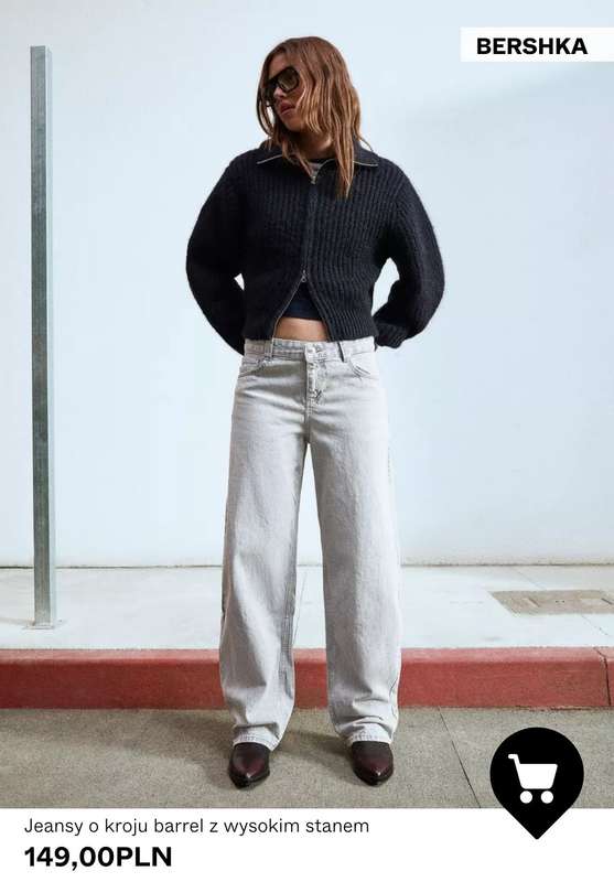 Bershka - gazetka promocyjna Damskie jeansy o kroju barrel od piątku 23.01  - strona 8