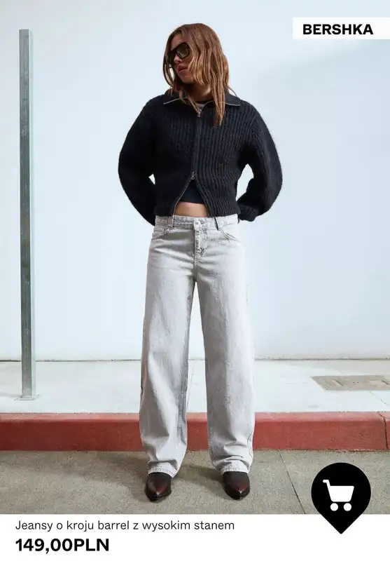 Bershka - gazetka promocyjna Damskie jeansy o kroju barrel od piątku 23.01  - strona 8