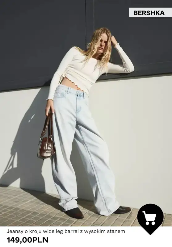 Bershka - gazetka promocyjna Damskie jeansy o kroju barrel od piątku 23.01  - strona 5