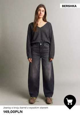 Bershka - gazetka promocyjna Damskie jeansy o kroju barrel od piątku 23.01  - strona 2