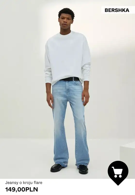 Bershka - gazetka promocyjna Męskie JEANSY od niedzieli 25.01  - strona 5