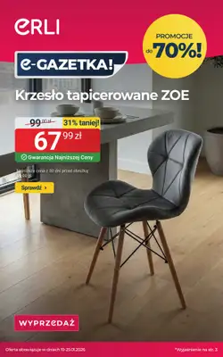 ERLI - gazetka promocyjna Bestsellery – meble i wyposażenie domu! od piątku 23.01 do niedzieli 25.01