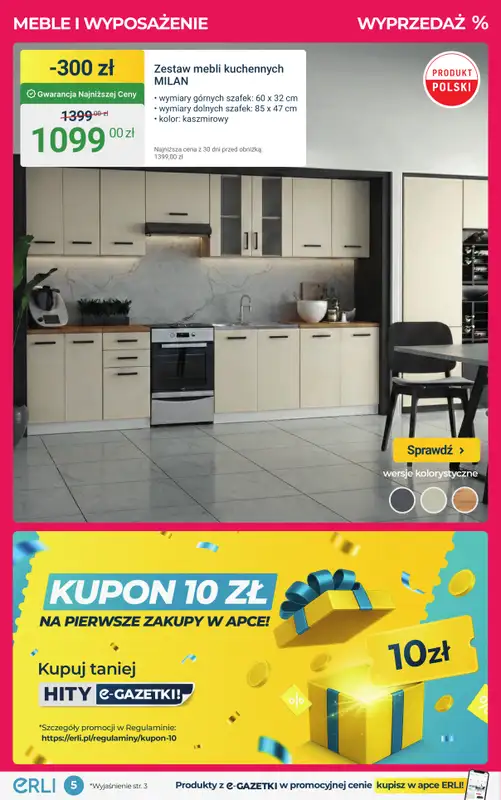 ERLI - gazetka promocyjna Bestsellery – meble i wyposażenie domu! od piątku 23.01 do niedzieli 25.01 - strona 5