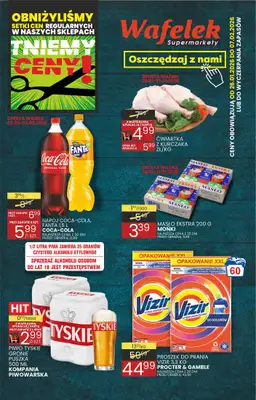 Wafelek - gazetka promocyjna Gazetka od poniedziałku 26.01 do soboty 07.02