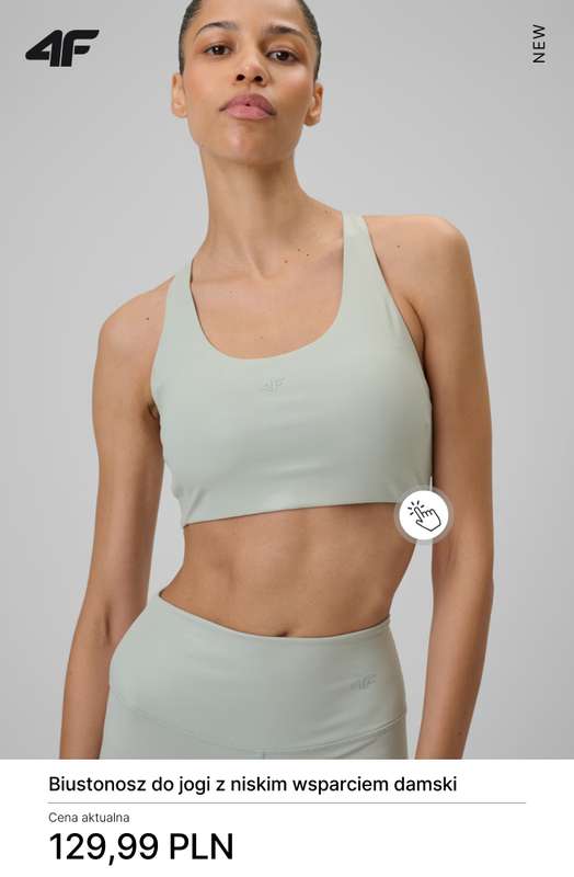 4F - gazetka promocyjna Nowa kolekcja do jogi dla niej od soboty 24.01  - strona 8