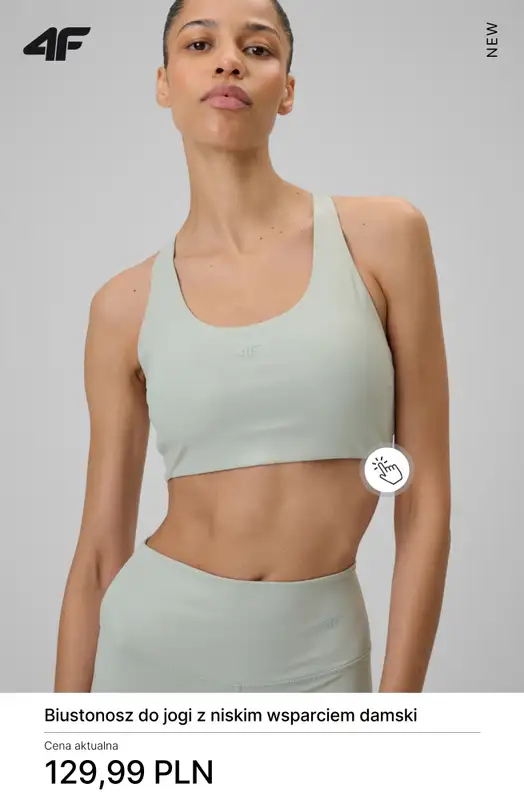 4F - gazetka promocyjna Nowa kolekcja do jogi dla niej od soboty 24.01  - strona 8
