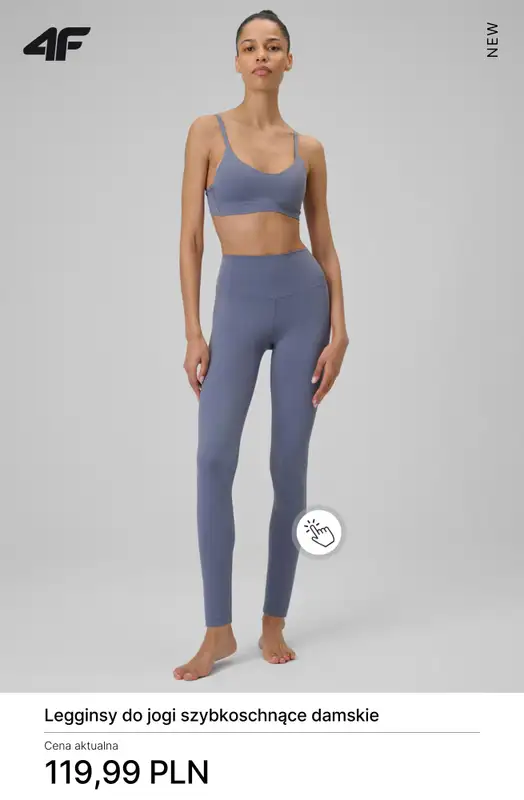 4F - gazetka promocyjna Nowa kolekcja do jogi dla niej od soboty 24.01  - strona 12