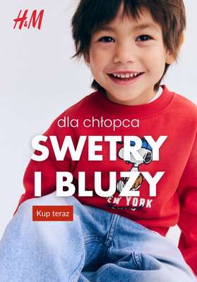 H&M - gazetka promocyjna Swetry i bluzy dla chłopca od piątku 23.01 