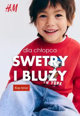 H&M - gazetka promocyjna Swetry i bluzy dla chłopca od piątku 23.01 