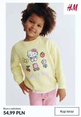 H&M - gazetka promocyjna Swetry i bluzy dla dziewczynki od niedzieli 25.01  - strona 6