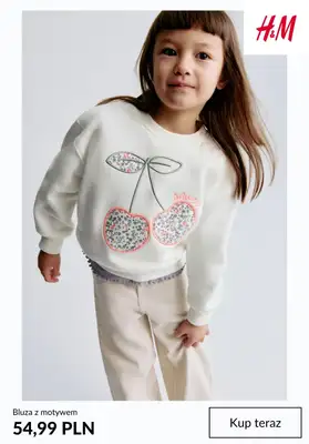 H&M - gazetka promocyjna Swetry i bluzy dla dziewczynki od niedzieli 25.01  - strona 5