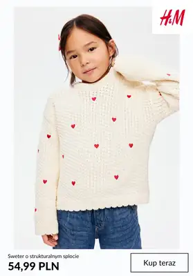 H&M - gazetka promocyjna Swetry i bluzy dla dziewczynki od niedzieli 25.01  - strona 7