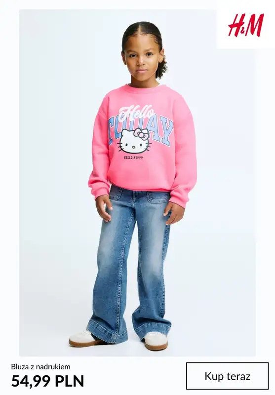 H&M - gazetka promocyjna Swetry i bluzy dla dziewczynki od niedzieli 25.01  - strona 8