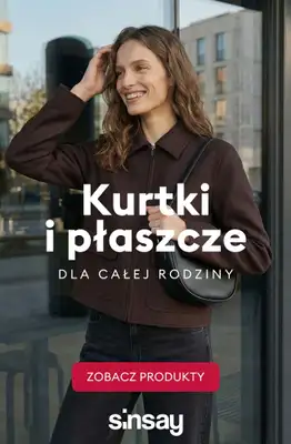 Sinsay - gazetka promocyjna KURTKI i PŁASZCZE dla całej rodziny! od piątku 23.01 do czwartku 29.01