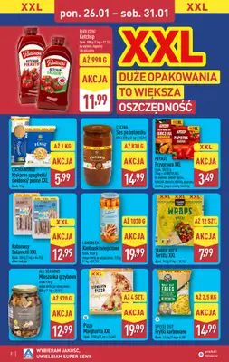 Aldi - gazetka promocyjna Tydzień XXL w Aldi! od poniedziałku 26.01 do soboty 31.01 - strona 2