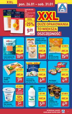 Aldi - gazetka promocyjna Tydzień XXL w Aldi! od poniedziałku 26.01 do soboty 31.01