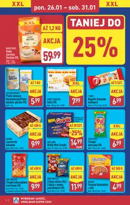 Aldi - gazetka promocyjna Tydzień XXL w Aldi! od poniedziałku 26.01 do soboty 31.01 - strona 4
