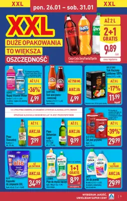 Aldi - gazetka promocyjna Tydzień XXL w Aldi! od poniedziałku 26.01 do soboty 31.01 - strona 5