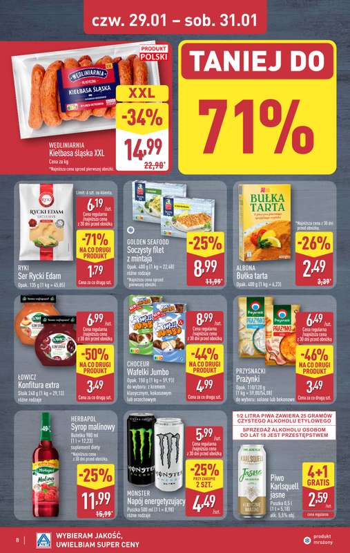 Aldi - gazetka promocyjna Weekend super cen w Aldi! od czwartku 29.01 do soboty 31.01 - strona 8