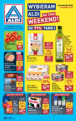 Aldi - gazetka promocyjna Weekend super cen w Aldi! od czwartku 29.01 do soboty 31.01
