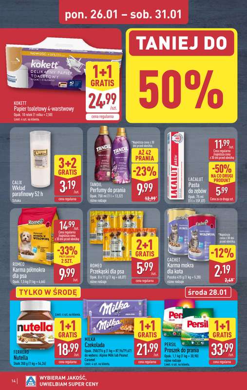 Aldi - gazetka promocyjna Pełny katalog! od poniedziałku 26.01 do soboty 31.01 - strona 14
