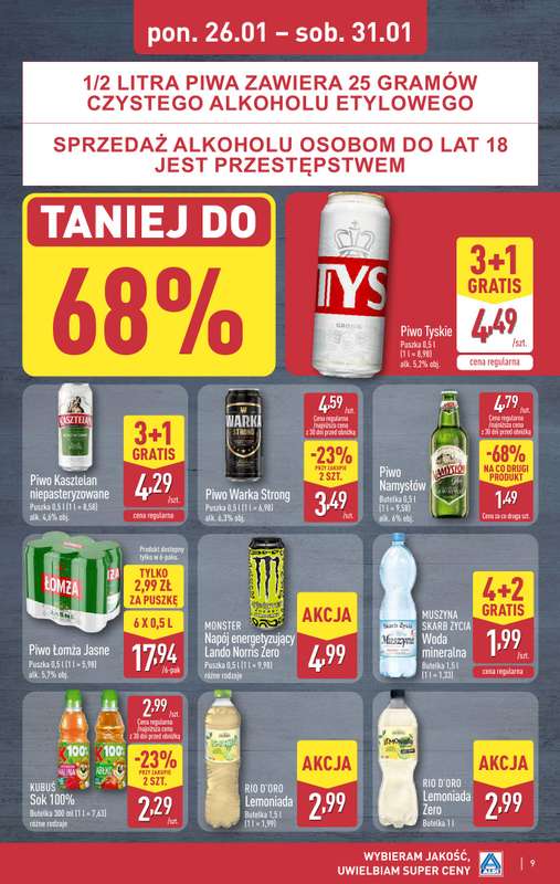 Aldi - gazetka promocyjna Pełny katalog! od poniedziałku 26.01 do soboty 31.01 - strona 9