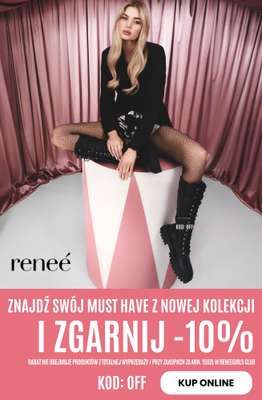 Renee - gazetka promocyjna -10% od 150 zł dla ReneeGirls Club od piątku 23.01 do wtorku 27.01