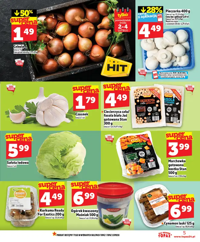 TOPAZ - gazetka promocyjna Nowa gazetka od czwartku, 29.01 od czwartku 29.01 do środy 04.02 - strona 5