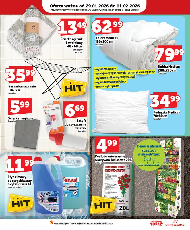 TOPAZ - gazetka promocyjna Nowa gazetka od czwartku, 29.01 od czwartku 29.01 do środy 04.02 - strona 27