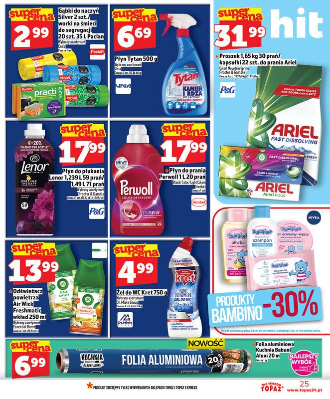 TOPAZ - gazetka promocyjna Nowa gazetka od czwartku, 29.01 od czwartku 29.01 do środy 04.02 - strona 25