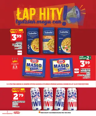 TOPAZ - gazetka promocyjna Nowa gazetka od czwartku, 29.01 od czwartku 29.01 do środy 04.02 - strona 2