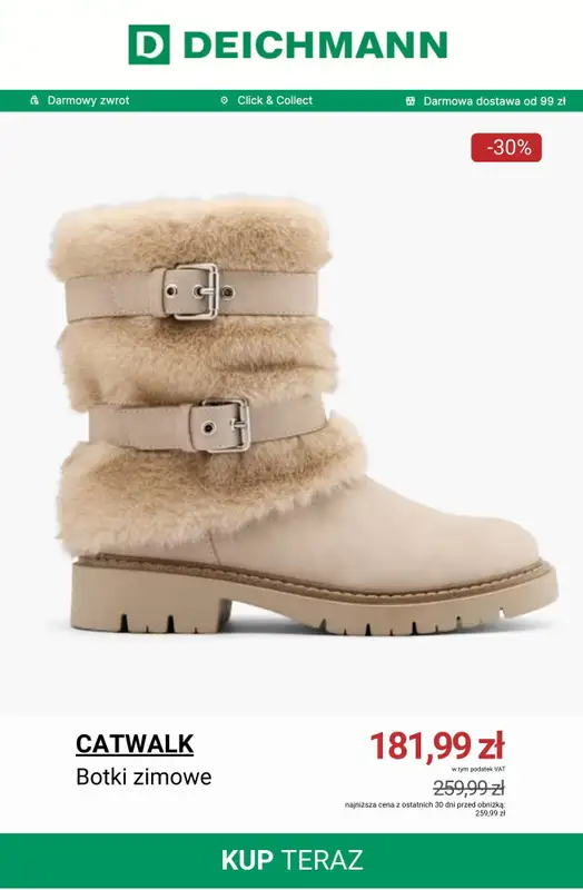Deichmann - gazetka promocyjna Do -50% na botki od piątku 23.01  - strona 11
