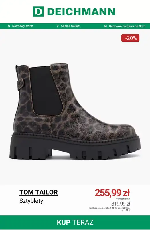 Deichmann - gazetka promocyjna Do -50% na botki od piątku 23.01  - strona 9