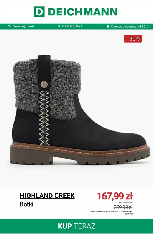 Deichmann - gazetka promocyjna Do -50% na botki od piątku 23.01  - strona 4