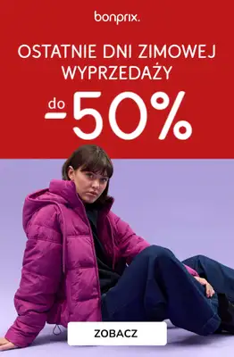 bonprix - gazetka promocyjna Ostatnie dni wyprzedaży! od soboty 24.01 do piątku 30.01