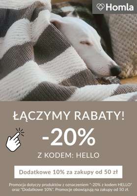 BEST SALE - gazetka promocyjna Homla | Dodatkowe -10% z kodem od piątku 23.01 do niedzieli 25.01