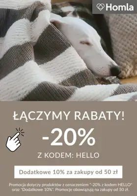 Homla - gazetka promocyjna Dodatkowe -10% z kodem od piątku 23.01 do niedzieli 25.01