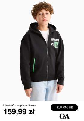 Minecraft - rozpinana bluza